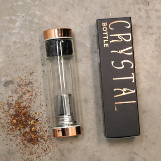 Crystal Glass Tea Infuser Bottle