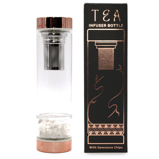 Crystal Glass Tea Infuser Bottle