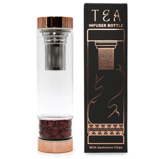 Crystal Glass Tea Infuser Bottle