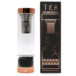 Crystal Glass Tea Infuser Bottle