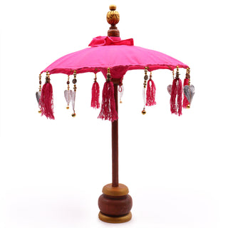 Bali Home Decor Parasol - Cotton - Pink- 40cm